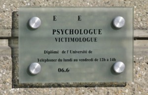 Plaque Psychologue